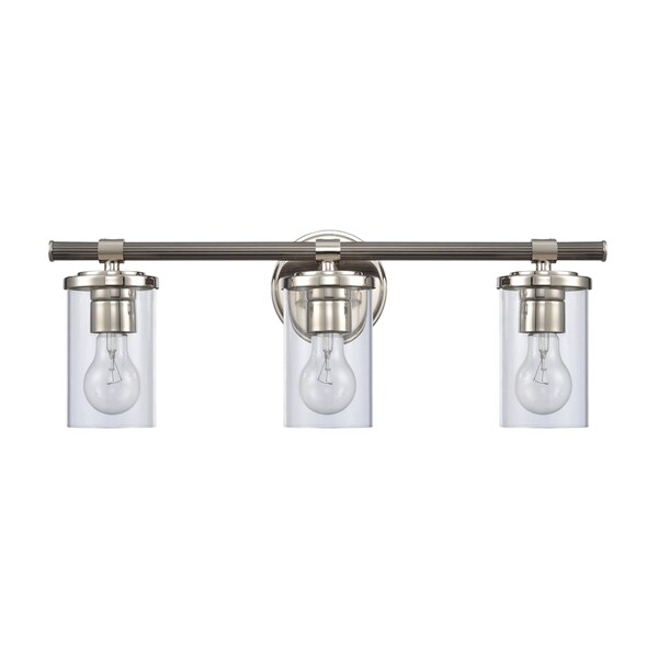 Burrow 22'' Wide 3Light Vanity Light, Polished Nickel